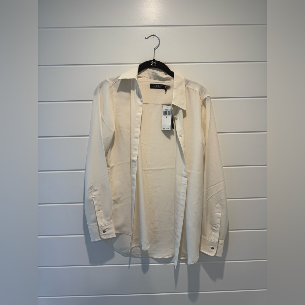 Lauren by Ralph Lauren ivory blouse